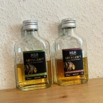 Sample shot of The M&H Distillery's "Art & Craft" single malt whisky releases from craft beer casks